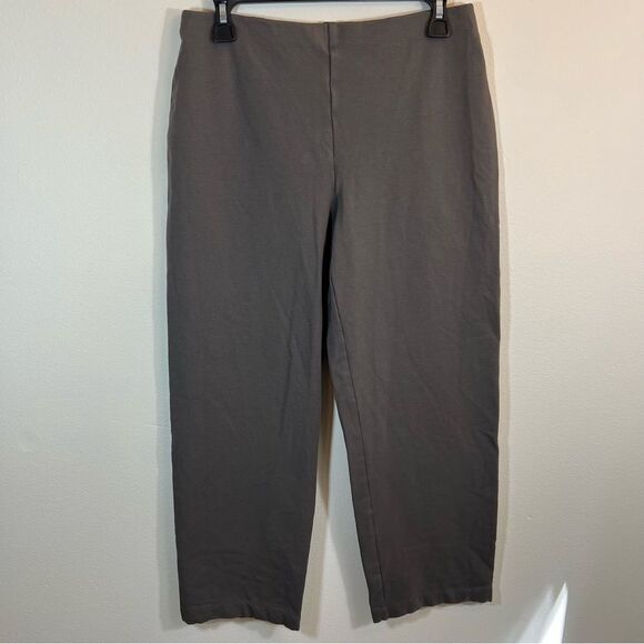 ✨ Eileen Fisher Gray Pull On Dress Pants Small Style P149 - Picture 1 of 10